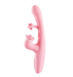MizzZee - Bunny Slap Vibrator Wand (Chargeable - Pink)